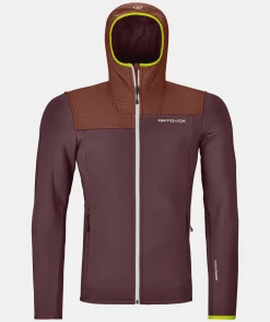 Clearance ORTOVOX FLEECE PLUS HOODY M winetasting