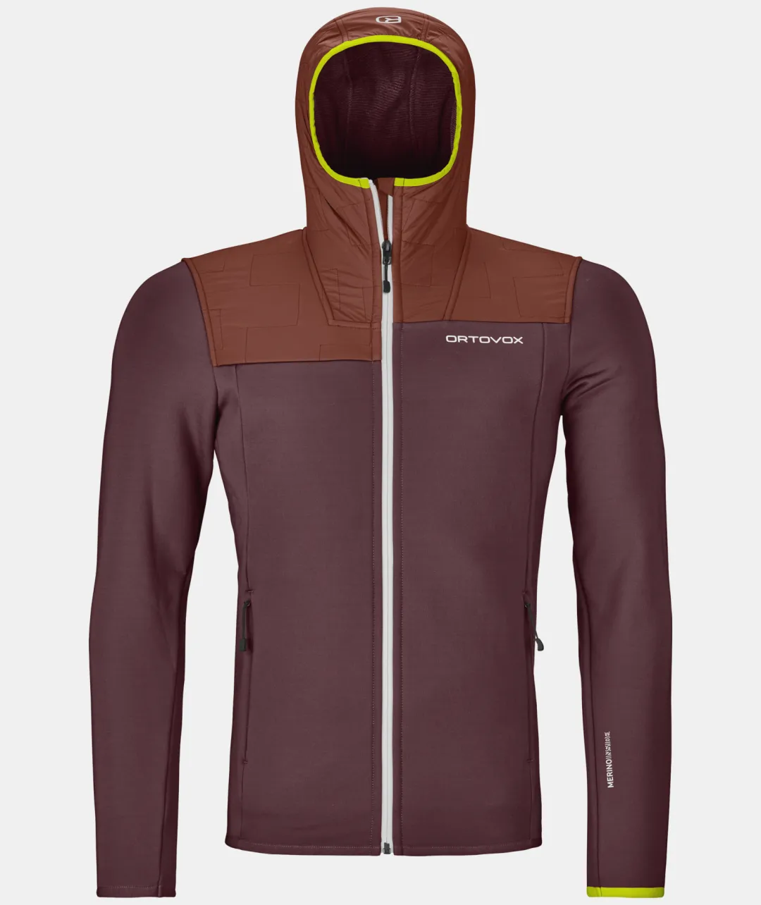 Clearance ORTOVOX FLEECE PLUS HOODY M winetasting