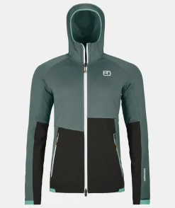 Sale ORTOVOX FLEECE RIB HOODY W darkarcticgrey