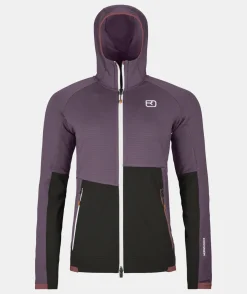 Shop ORTOVOX FLEECE RIB HOODY W wildberry
