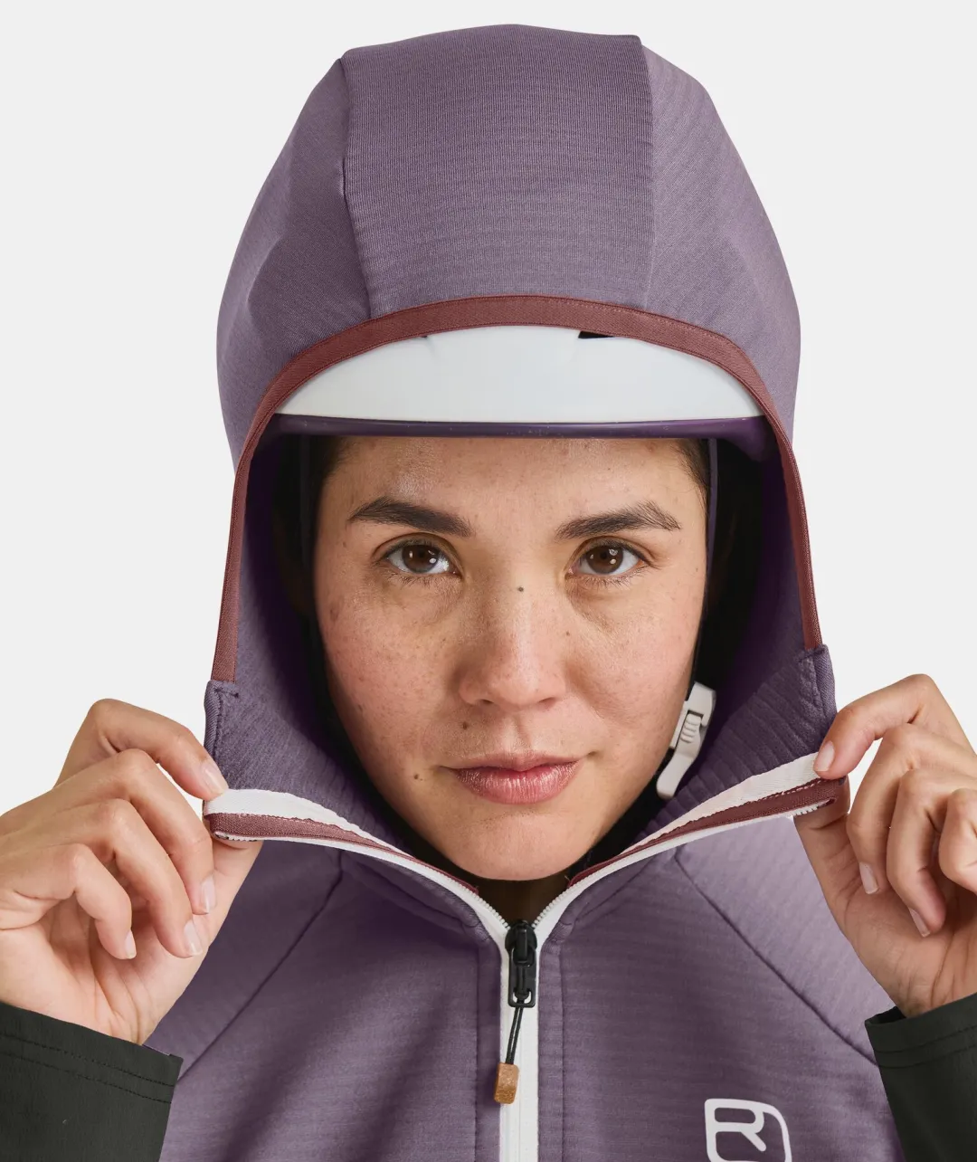 Shop ORTOVOX FLEECE RIB HOODY W wildberry