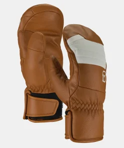 Cheap ORTOVOX FULL LEATHER MITTEN W bristlebrown