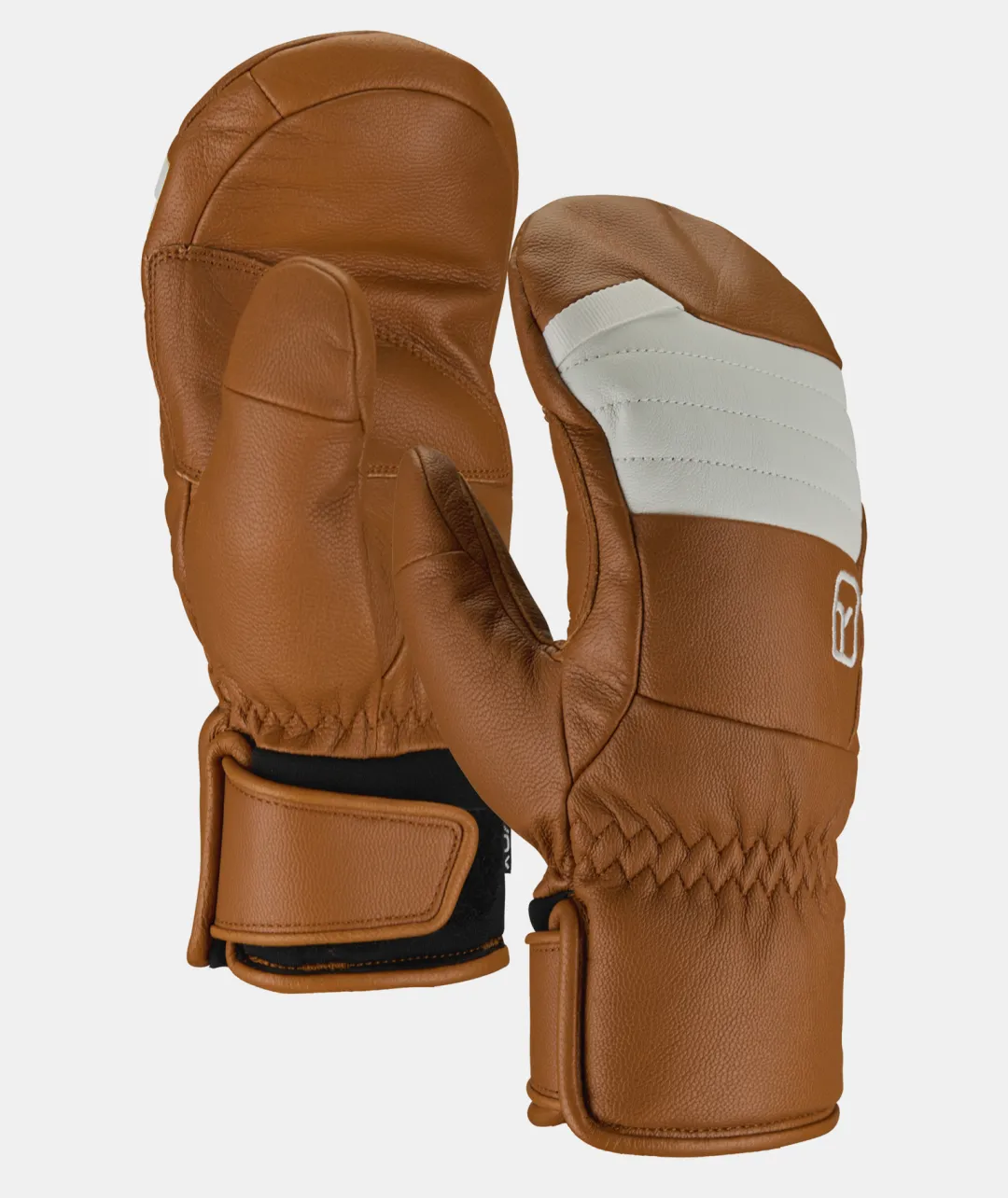 Cheap ORTOVOX FULL LEATHER MITTEN W bristlebrown