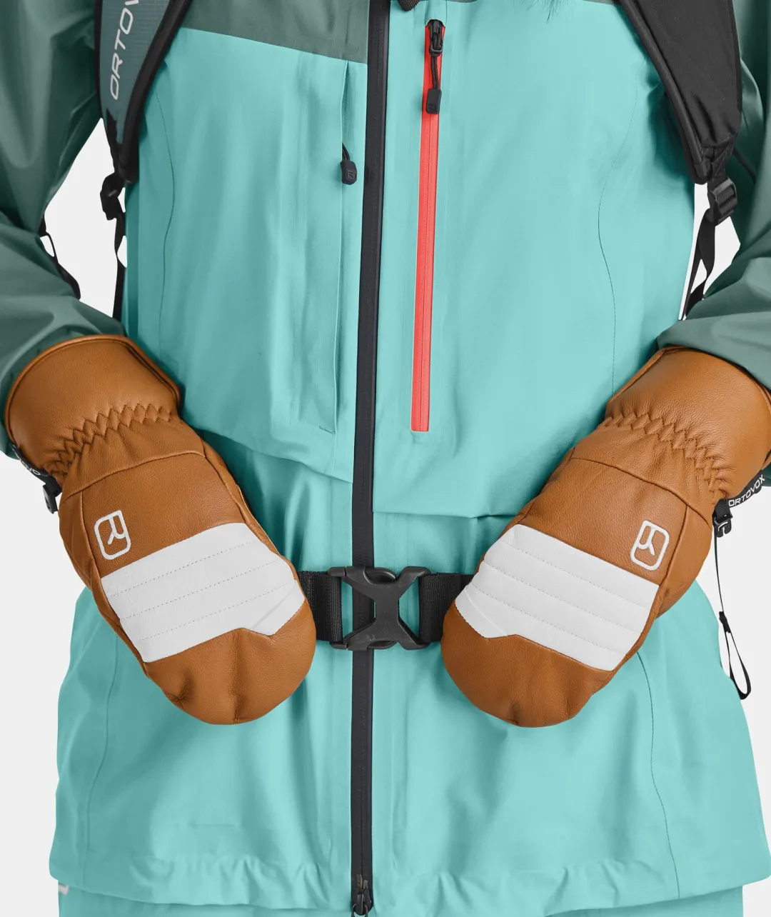 Cheap ORTOVOX FULL LEATHER MITTEN W bristlebrown