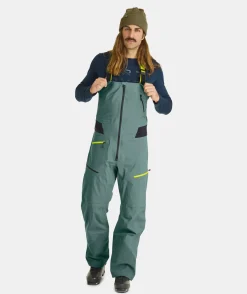 Cheap ORTOVOX 3L DEEP SHELL BIB PANTS M greenpine