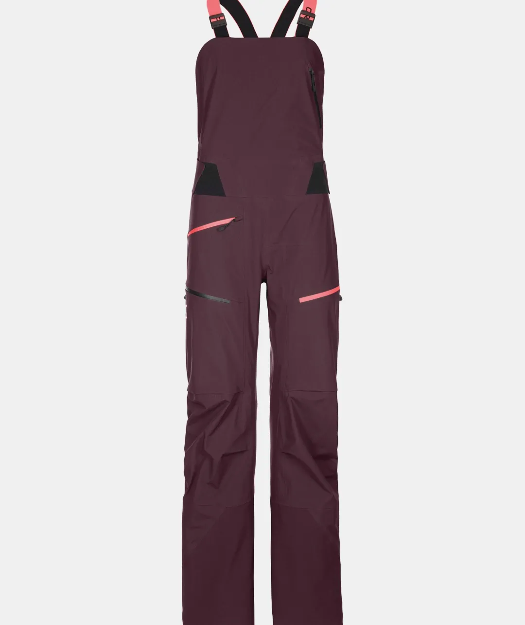 Clearance ORTOVOX 3L DEEP SHELL BIB PANTS W darkwine
