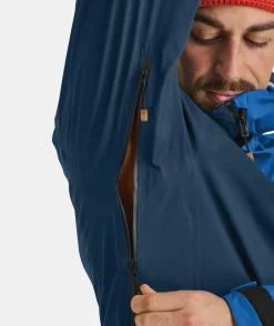 New ORTOVOX 3L ORTLER JACKET M petrolblue