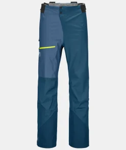 Clearance ORTOVOX 3L ORTLER PANTS M petrolblue