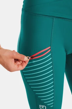 Discount ORTOVOX MANDREA TIGHTS W pacificgreen