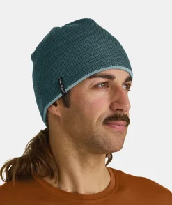 New ORTOVOX MERINO LOGO KNIT BEANIE petrolblue