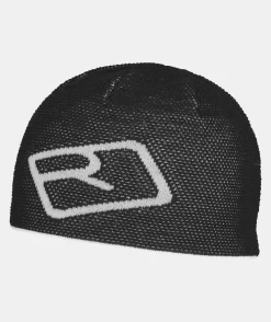 Cheap ORTOVOX MERINO LOGO KNIT BEANIE blackraven