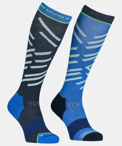 Clearance ORTOVOX SKI TOUR LONG SOCKS M deepocean