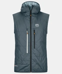 Discount ORTOVOX SWISSWOOL PIZ BOÈ VEST M darkarcticgrey