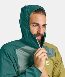 Store ORTOVOX WINDBREAKER JACKET M petrolblue