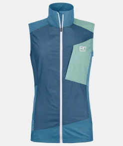 Store ORTOVOX WINDBREAKER VEST W petrolblue
